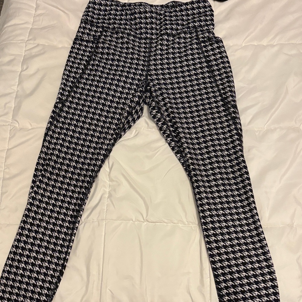 Black and White Houndstooth Pants